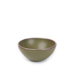 Accooler soup bowl in Pine Green, glazed stoneware