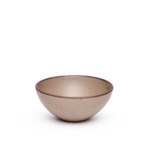 Accooler soup bowl in Warm Taupe, glazed stoneware